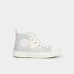 Baskets montantes zipp&eacute;es bout renforc&eacute; violet fille