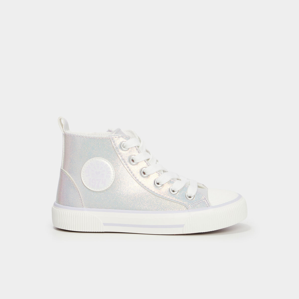 Baskets montantes zipp&eacute;es bout renforc&eacute; violet fille