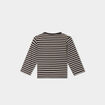 T-shirt manches longues col rond coton gris foncé bébé garçon