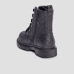 Bottines à paillettes crantées noir fille