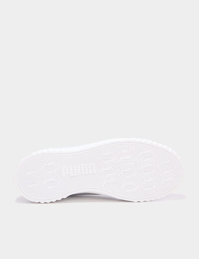 Tennis basses &agrave; lacets Carina 3.0 Puma gris argent femme