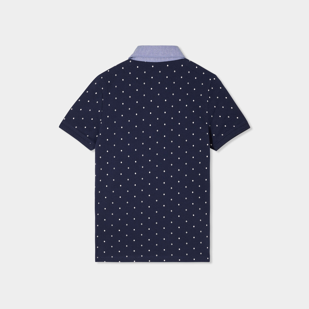 Polo manches courtes 1 poche bleu marine gar&ccedil;on