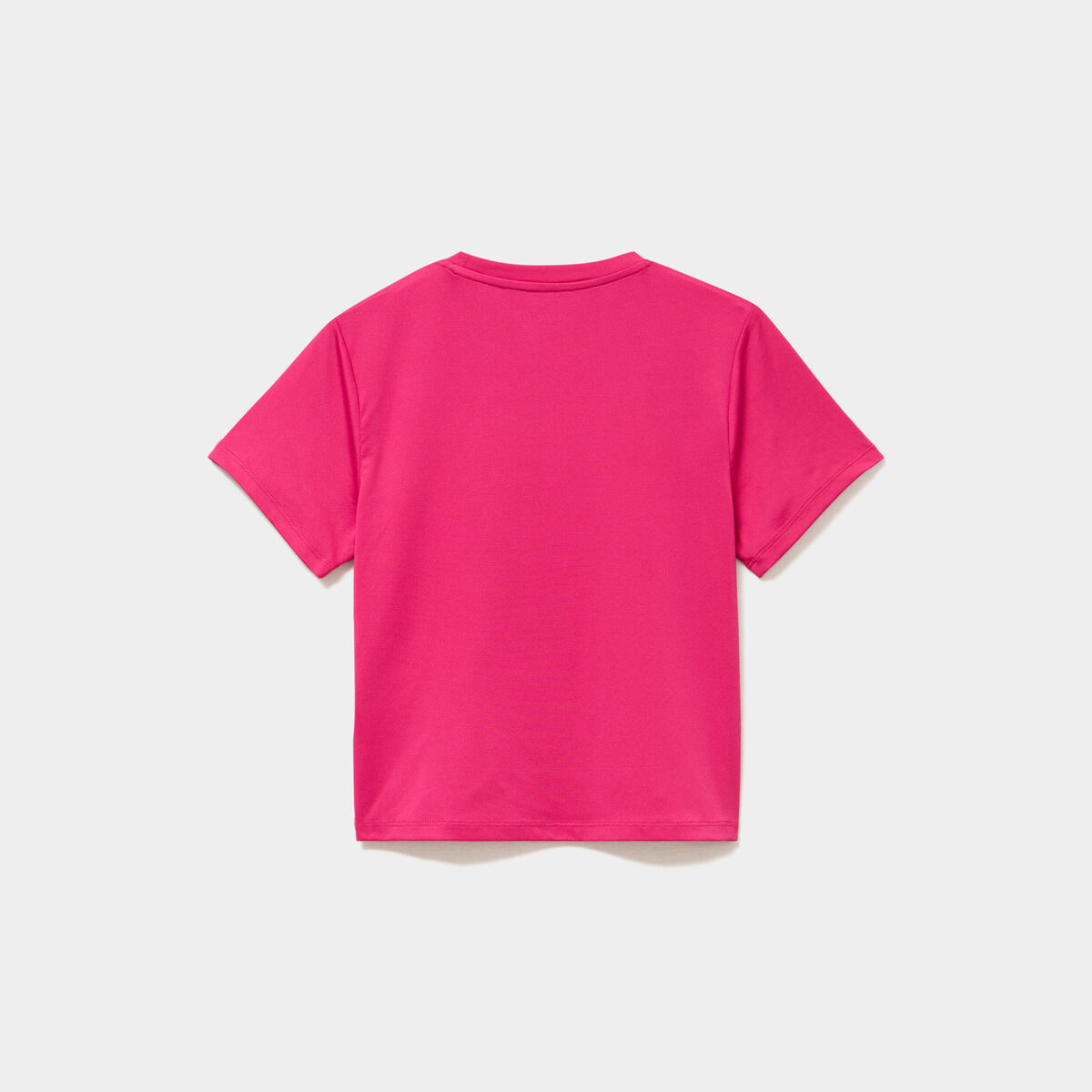 T-shirt ajust&eacute; manches courtes rose fushia fille