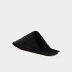 Chaussons mules détails simili cuir noir homme