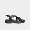 Sandales en cuir Liberto noir femme