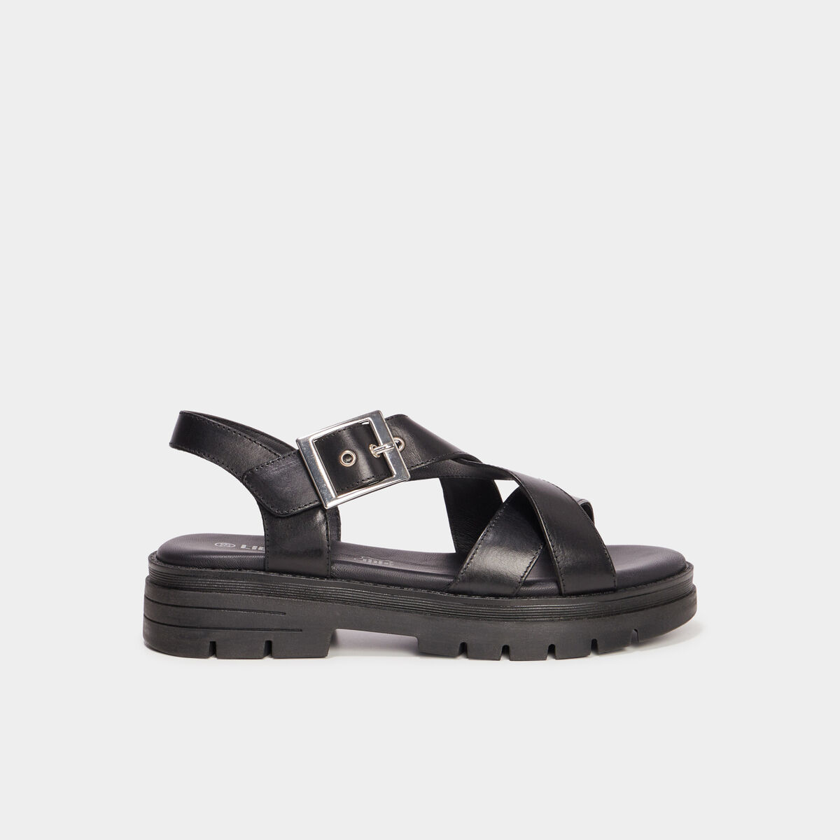 Sandales en cuir Liberto noir femme