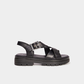 Sandales en cuir Liberto noir femme