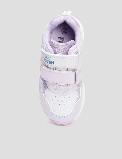 Baskets running lumineuses Frozen violet fille