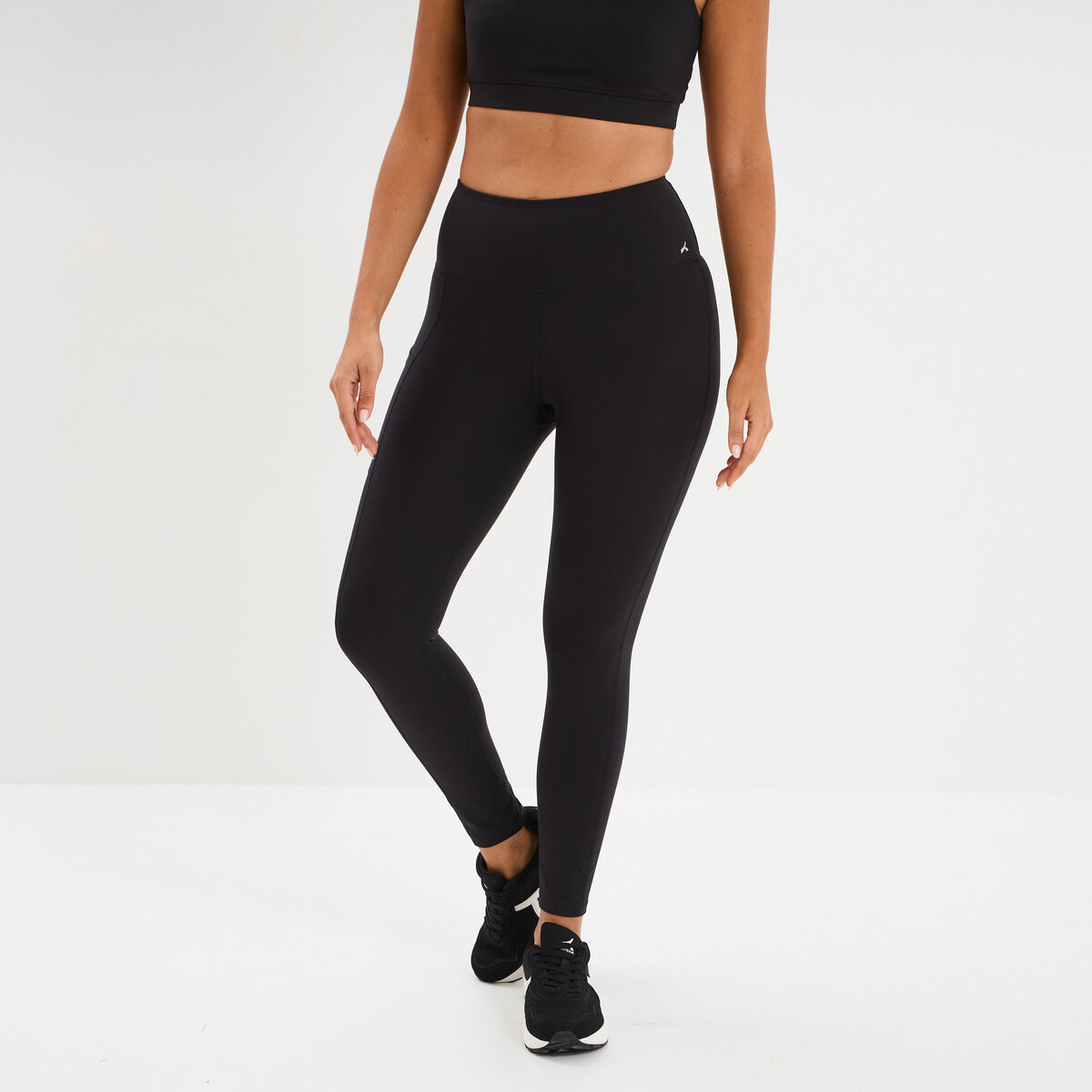Legging de sport taille haute noir femme