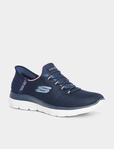 Baskets running Slip-ins Skechers bleu femme
