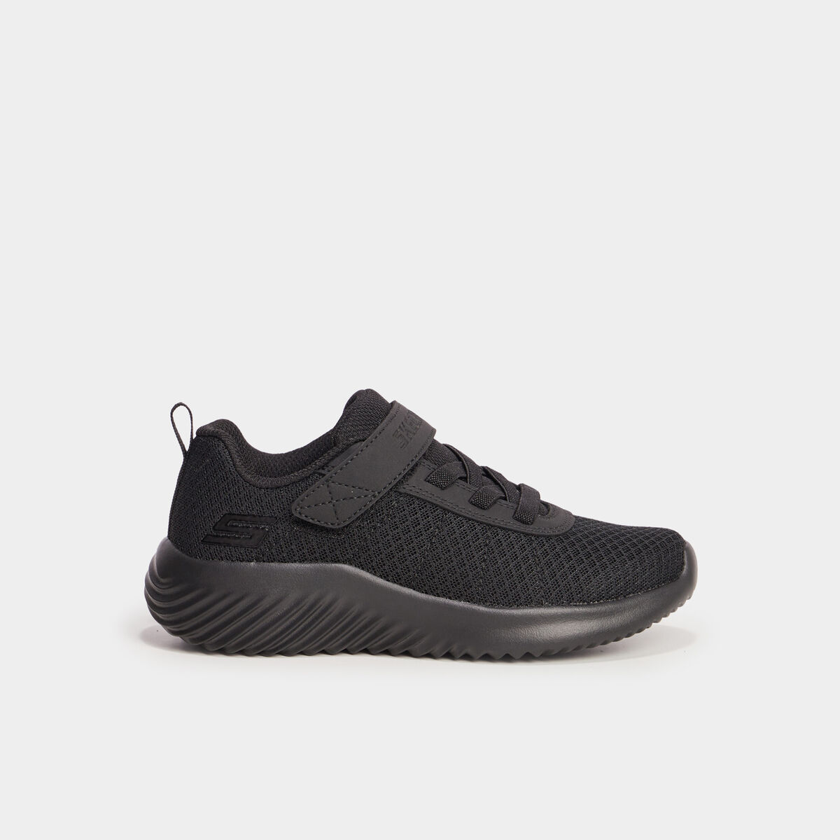 Baskets running lavables Skechers noir garçon