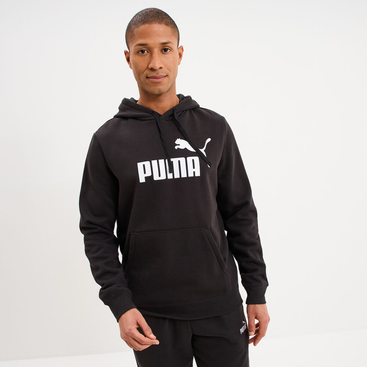 Sweat hoodie molleton &agrave; capuche Puma noir homme