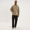 Pantalon cargo large avec poches c&ocirc;t&eacute;s noir homme