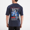 T-shirt manches courtes coton Goldorak bleu marine homme