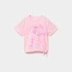 T-shirt nou&eacute; coton Les Sisters rose fille