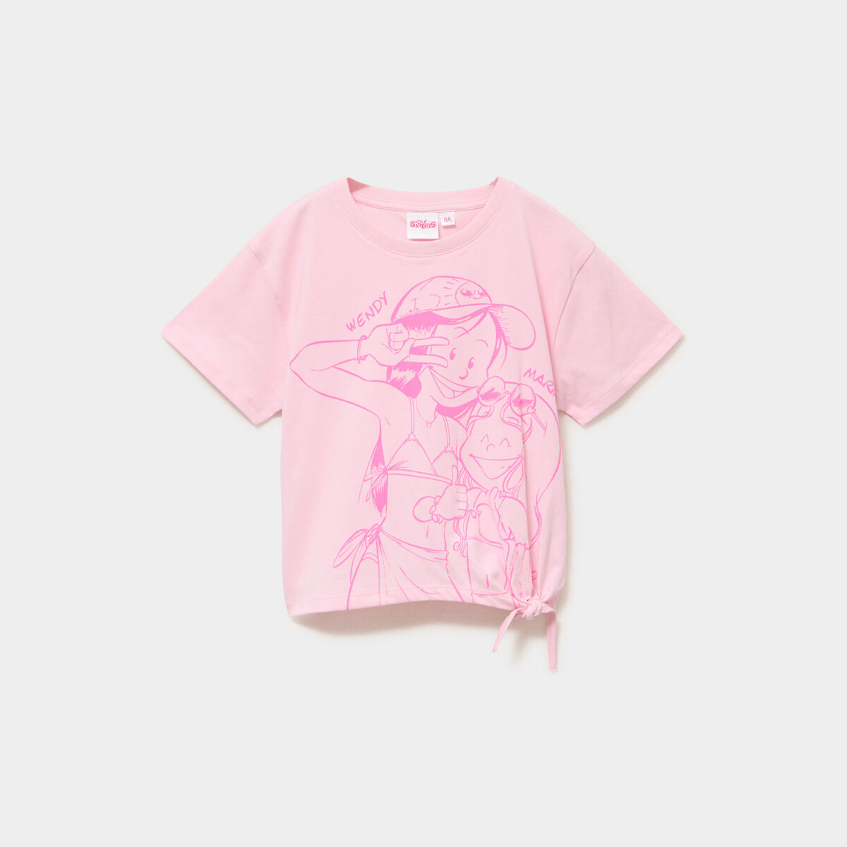 T-shirt nou&eacute; coton Les Sisters rose fille