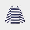 T-shirt col rond manches longues coton bleu marine bébé garçon