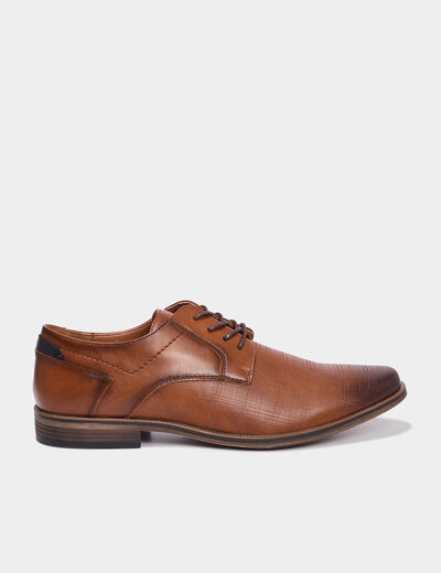 Derbies à lacets marron homme