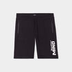 Short jogging droit avec poches zippées noir homme