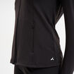 Veste de sport ajust&eacute;e avec fermeture noir femme