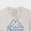 T-shirt manches courtes coton Kappa gris clair gar&ccedil;on