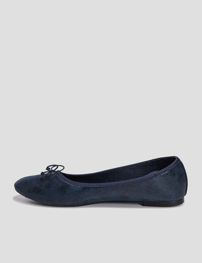 Ballerines irisées bleu femme