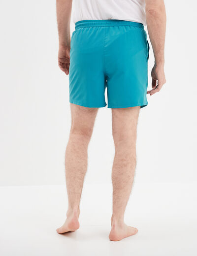 Short de bain blanc homme