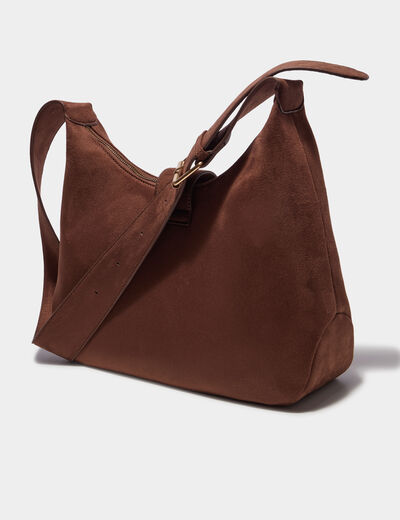 Sac port&eacute;-&eacute;paule marron fonc&eacute; femme