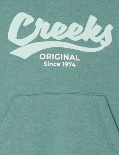 Sweat à capuche hoodie Creeks vert canard bébé garçon