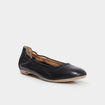 Ballerines en cuir noir femme