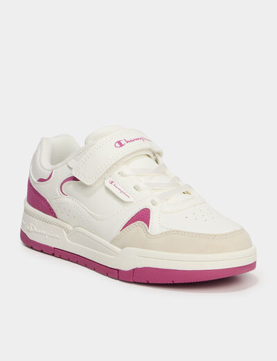 Tennis basses à scratchs Champion rose fushia fille