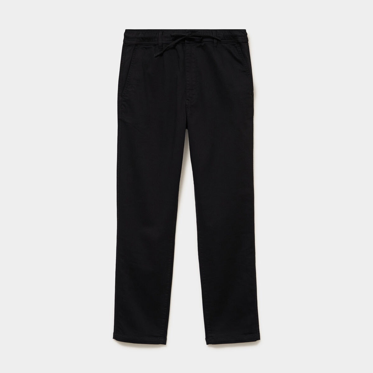 Pantalon chino droit confort noir homme