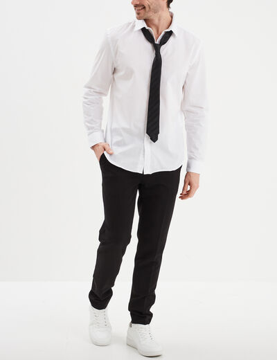 Chemise manches longues Studio blanc homme