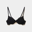 Soutien-gorge maxi push-up dentelle noir femme