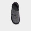 Chaussons avec fermeture à scratch gris homme