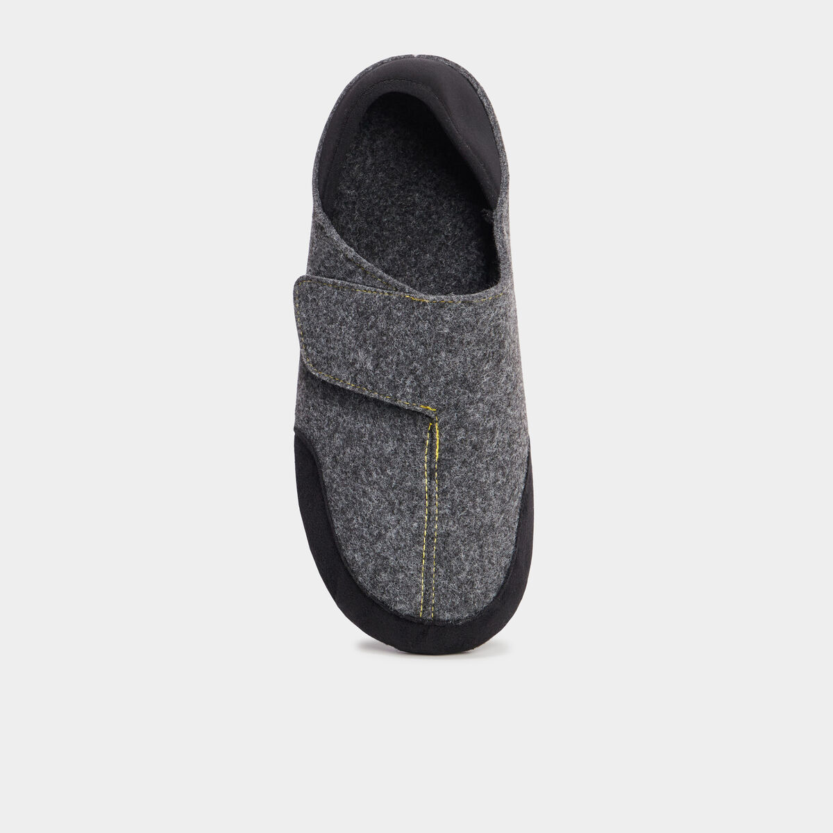 Chaussons avec fermeture à scratch gris homme