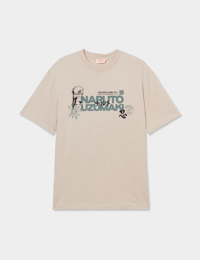 T-shirt manches courtes coton Naruto sable homme
