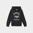 Sweat hoodie capuche sequins r&eacute;versibles gris fonc&eacute; gar&ccedil;on