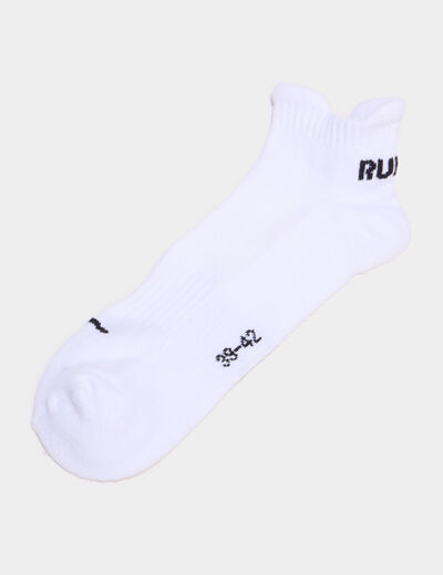 Lot 3 paires chaussettes invisibles blanc homme