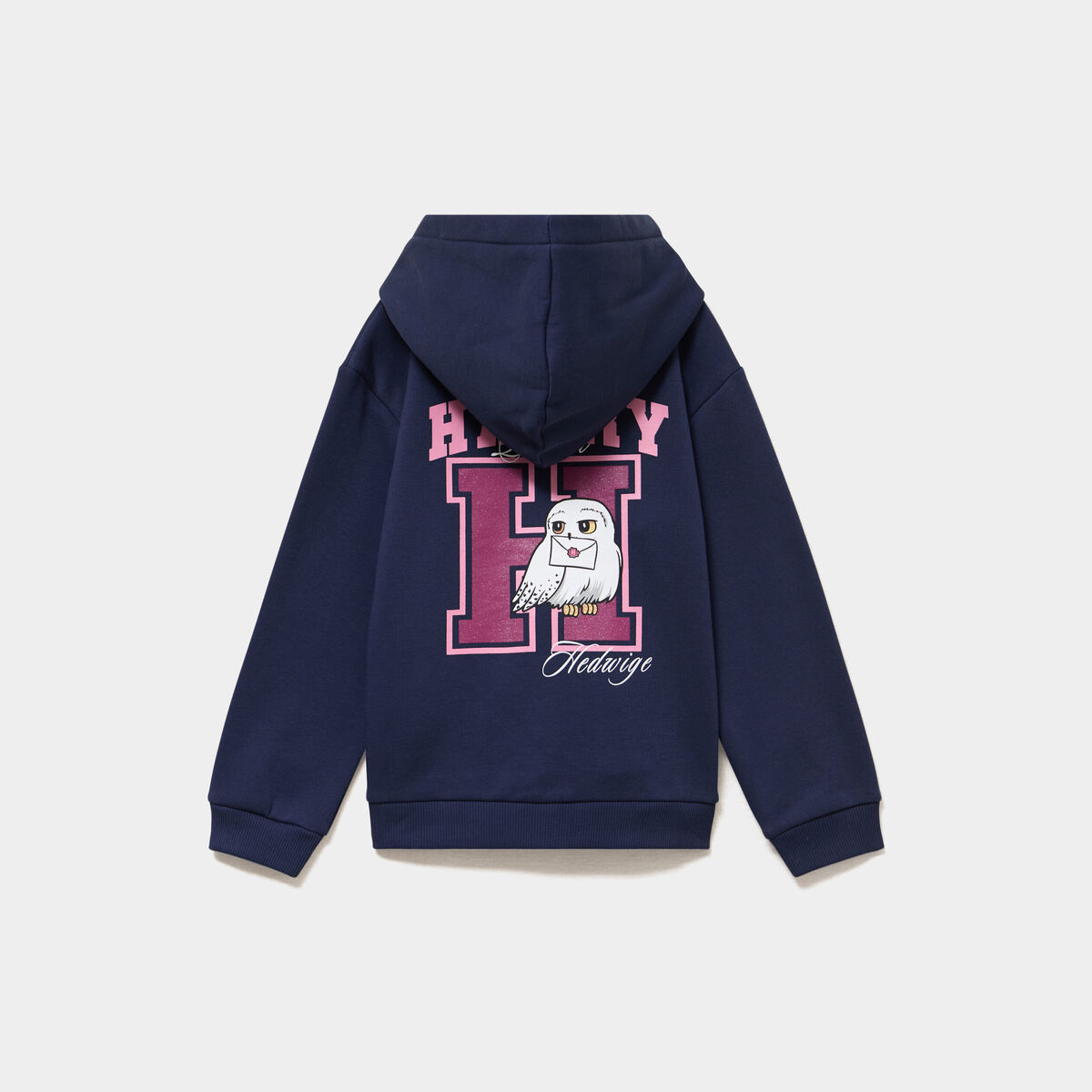 Sweat zipp&eacute; &agrave; capuche Harry Potter bleu marine fille