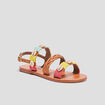 Sandales détails coquillage Creeks camel fille