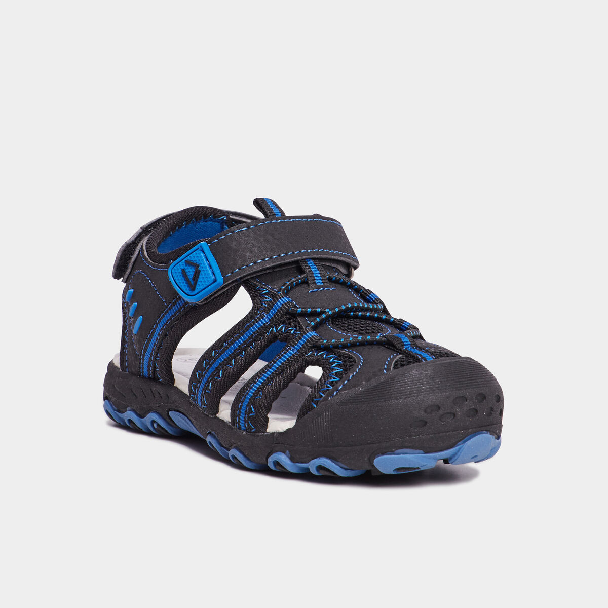 Sandales à scratchs Trappeur bleu garçon