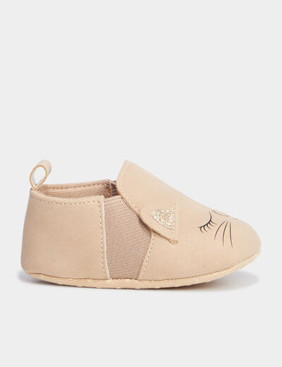 Bottillons layette sable bébé fille