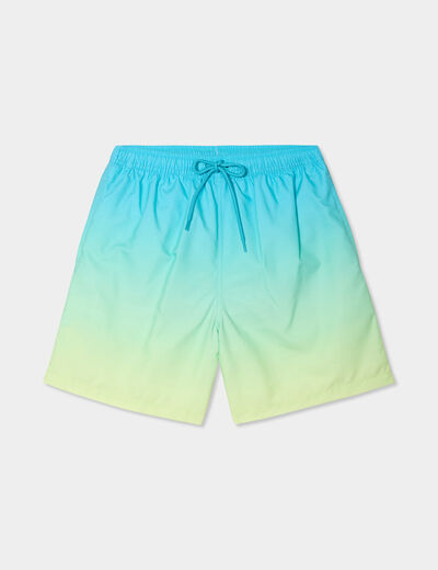 Short de bain bleu homme