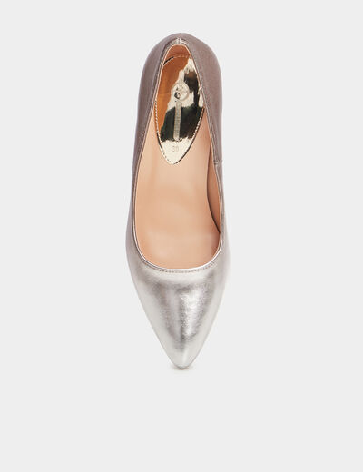 Escarpins vernis à talons Mosquitos marron foncé femme