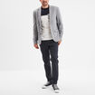 Pantalon chino slim bleu foncé homme