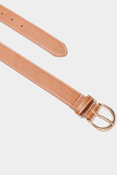 Ceinture marron cognac femme