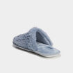 Chaussons mules fausse fourrure Stitch bleu femme