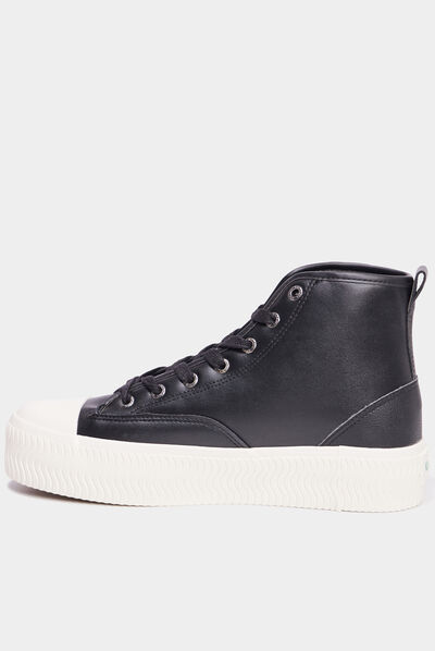 Baskets montantes Kickers Reallife noir femme