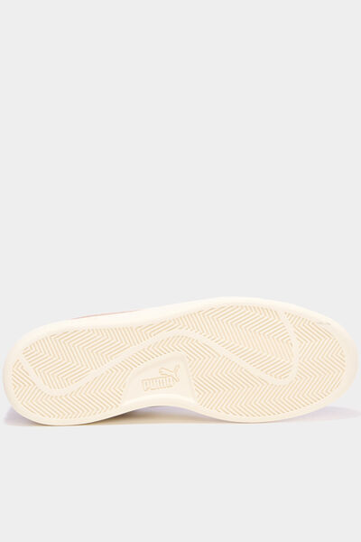 Baskets cuir su&eacute;dine Puma Smash V3 marron clair homme